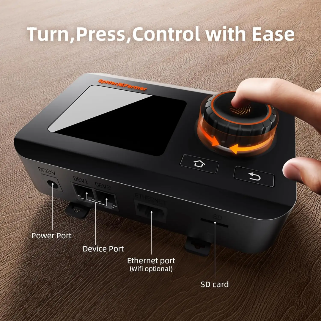 GGS Smart Controller Kit- Messgerät – Klima- & Lichtsteuerung mit Temperatur-, Feuchtigkeits- & Lichtsensor