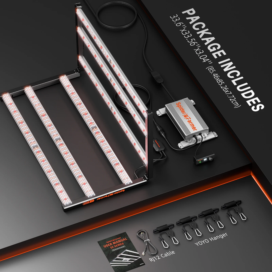 Spider Farmer SE5000 – 480W LED Growlampe für 120×120 cm Growzelte (4×4 ft)