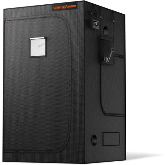 Spider Farmer Growzelt 120×120×200 cm (4×4) – 1680D Mylar, wasserdicht & diamant-reflektierend für Indoor- & Hydroponik-Anbau